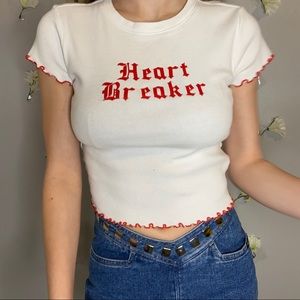 Heart Breaker White T-Shirt